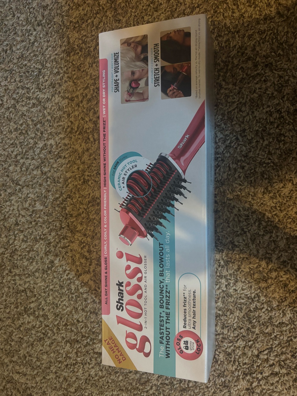 Shark Glossi Pink 2-in-1 Hot Tool & Air Styler